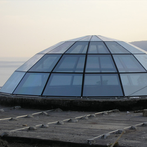 Ремонт стеклянного купола